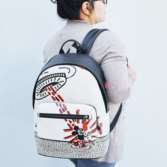 NWT Coach Limited Edition UFO STRIKE MICKEY Full Size Backpack C6859 - Picture 1 of 12